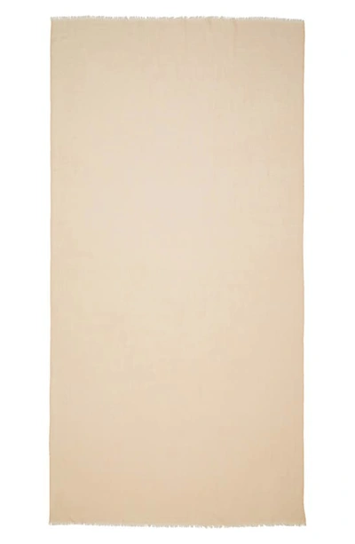 Vince Lightweight Cashmere Scarf In Oat Sand