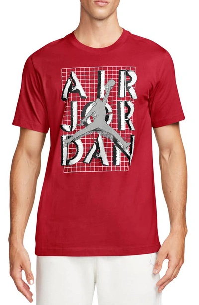 Shop Jordan Air  Graphic T-shirt In Gym Red