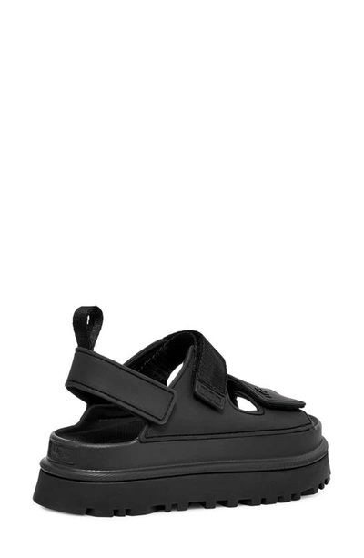 Shop Ugg Goldenglow Slingback Sandal In Black