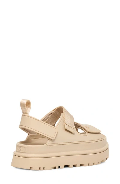 Shop Ugg Goldenglow Slingback Sandal In Sea Salt