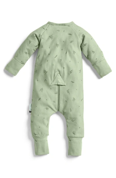 Ergopouch 1.0 Tog Long Sleeve Layering Romper In Willow