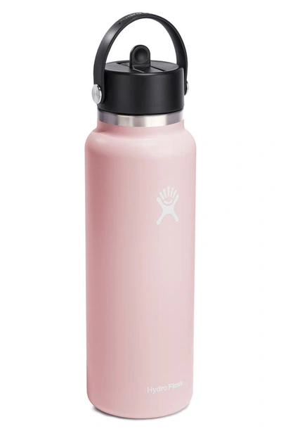 Hydro Flask 40-ounce Wide Mouth Flex Straw Cap Water Bottle In Trillium