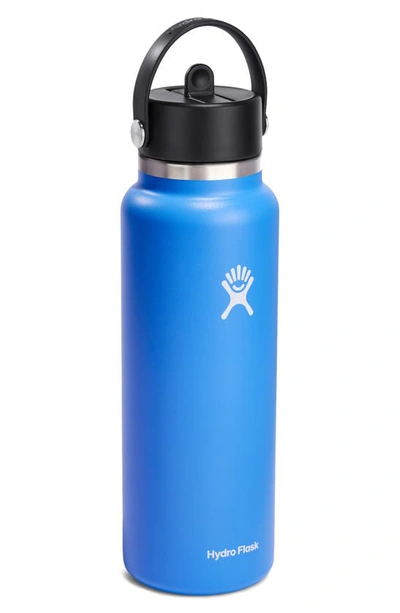 Hydro Flask 40-ounce Wide Mouth Flex Straw Cap Water Bottle In Cascade
