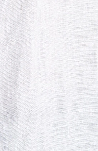 Shop Johnnie-o Emory Solid Linen Button-up Shirt In White