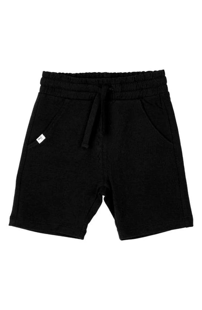 Shop Miles Baby Kids' French Terry Shorts In Black