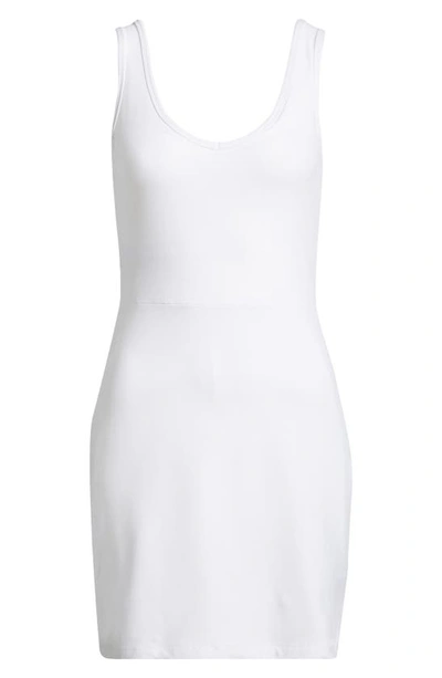 Shop Beyond Yoga Movement Space Dye Sport Minidress In Cloud White