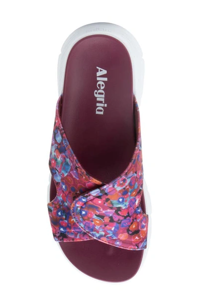 Alegria By Pg Lite Sunie Slide Sandal In Poppy Pop
