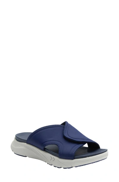 Shop Alegria By Pg Lite Sunie Slide Sandal In Navy