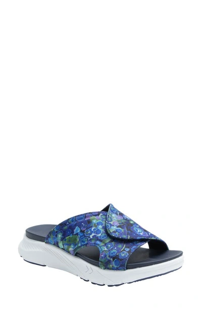 Shop Alegria By Pg Lite Sunie Slide Sandal In Poppy Pop Blue