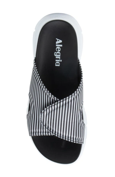 Alegria By Pg Lite Sunie Slide Sandal In Stripes