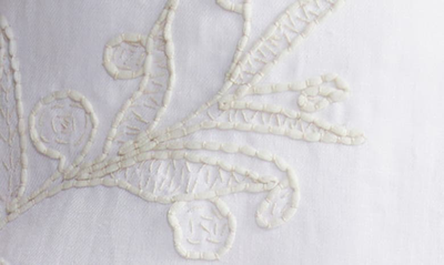 Lafayette 148 Embroidered A-line Maxi Skirt In White