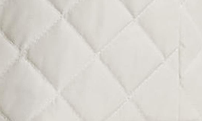 Ralph Lauren Crest-patch Diamond-quilted Vest In Cream