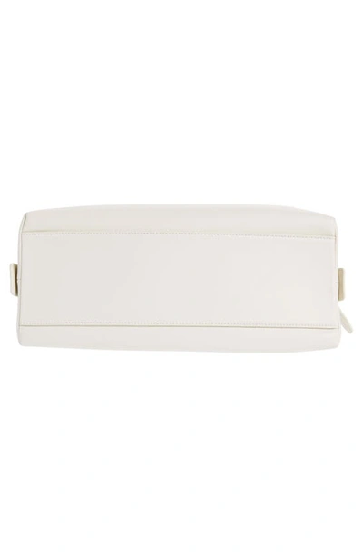 Shop Off-white Zip Tie Leather Crossbody Bag In White