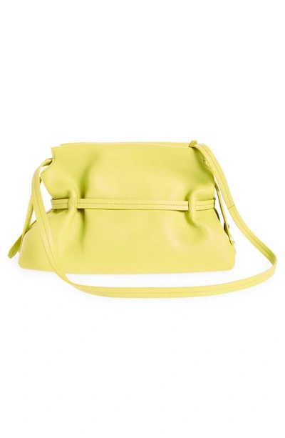 Shop Off-white Zip Tie Leather Crossbody Bag In Light Green