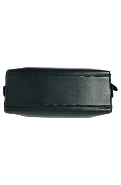 Shop Off-white Zip Tie Leather Crossbody Bag In Black