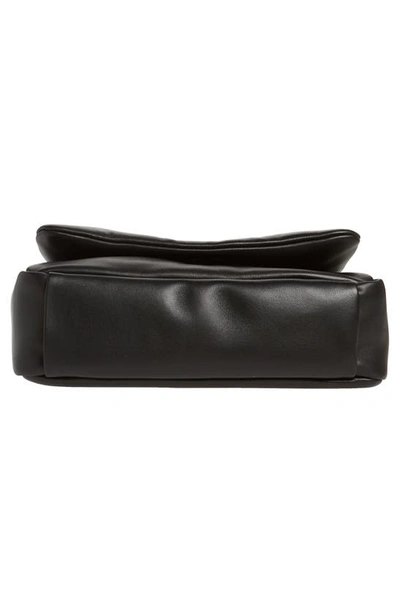 Shop Off-white Jitney Puffer Leather Shoulder Bag In Black