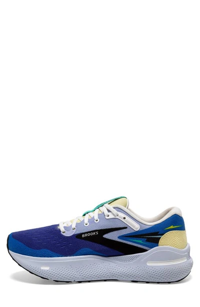 Shop Brooks Ghost Max Running Shoe In Blue/ Yellow/ Black