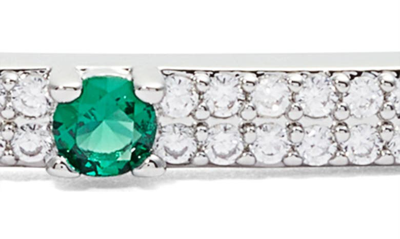Shymi Pavé Cubic Zirconia Bangle Bracelet In Silver