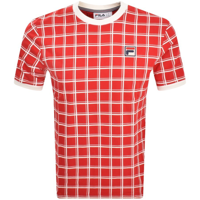 Shop Fila Vintage Freddie T Shirt Red