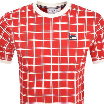 Shop Fila Vintage Freddie T Shirt Red