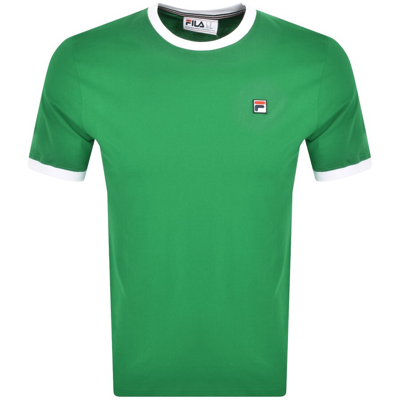 Shop Fila Vintage Marconi Ringer T Shirt Green