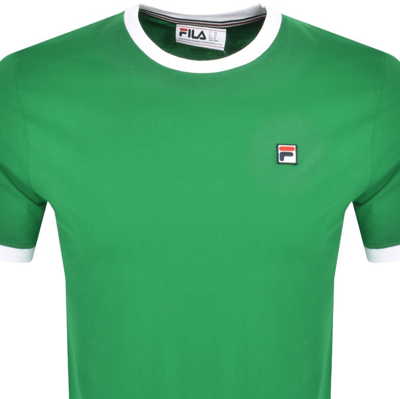 Shop Fila Vintage Marconi Ringer T Shirt Green