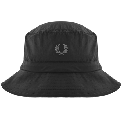 Shop Fred Perry Adjustable Bucket Hat Black