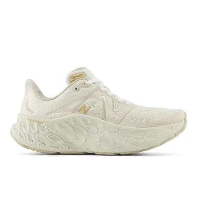 Shop New Balance Women's Fresh Foam X More V4 Running Shoes In Beige/white/brown