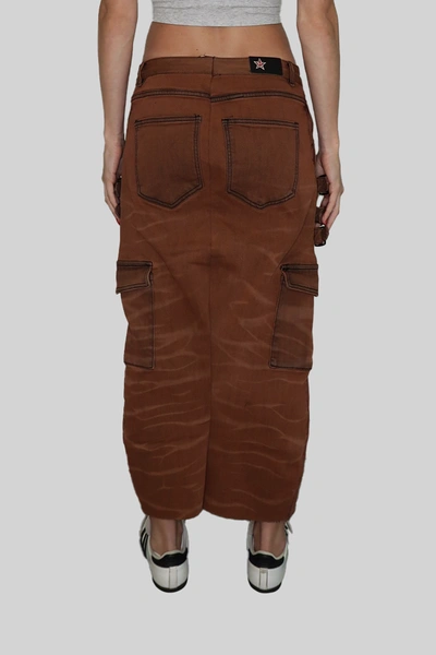 Shop Akings Omari Crimson Asymmetric Skirt In L