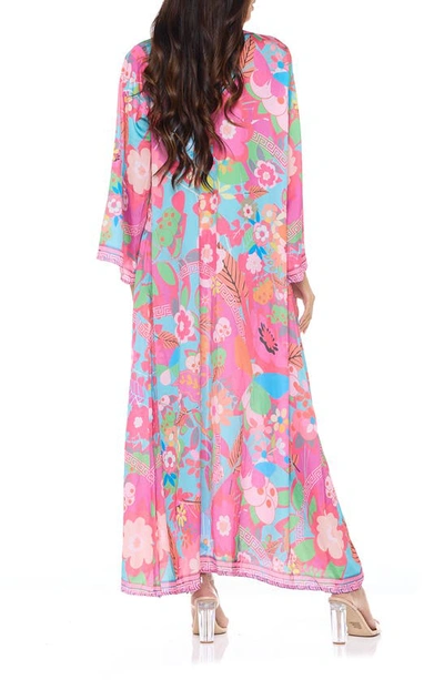 Ranee's Front Tie Cover-up Wrap In Pink
