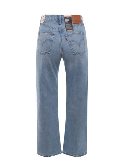 Shop Levi's Ribcage Straight Ankle Jeans In Blue