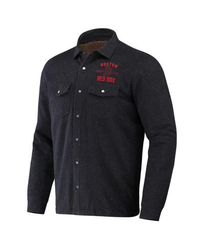 Fanatics Men's Darius Rucker Collection By  Black Boston Red Sox Ringstop Full-snap Shacket In Black