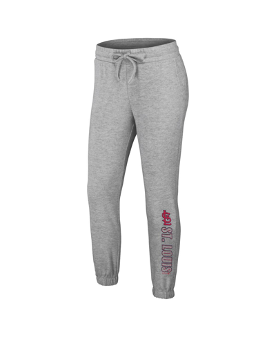 Wear By Erin Andrews Gray St. Louis Cardinals  Knitted Lounge Set In Gray