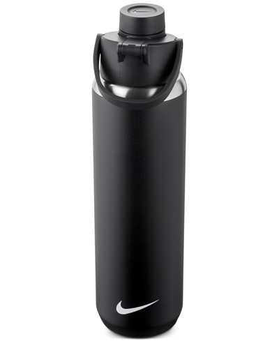 Shop Nike Men's Ss Recharge 24-oz. Chug Bottle In Black,black,white