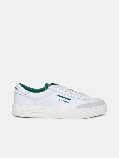 Shop Ghoud 'lido' White Leather Sneakers