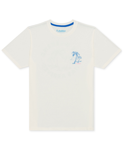 Shop Chubbies Men's The Relaxer Relaxed-fit Logo Graphic T-shirt In Off White