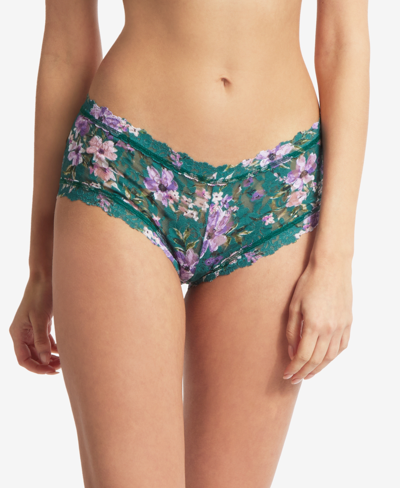 Shop Hanky Panky Printed Signature Lace Boyshort, Pr4812 In Flowers In Your Hair
