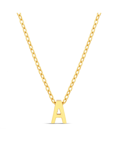 Shop Kensie Gold-tone Letter Initial Pendant Necklace In Yellow