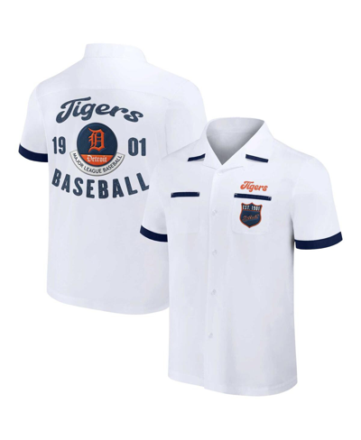 Shop Fanatics Men's Darius Rucker Collection By  White Detroit Tigers Bowling Button-up Shirt