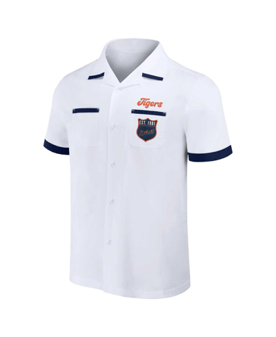 Shop Fanatics Men's Darius Rucker Collection By  White Detroit Tigers Bowling Button-up Shirt