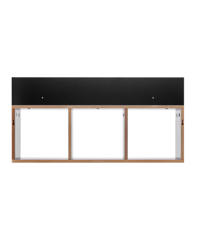 Shop Danya B Modern 3 Cube Floating Wall Shelf With Display Ledge, Easy To Hang Wall Mounted Triple Cubby Shelf In Black