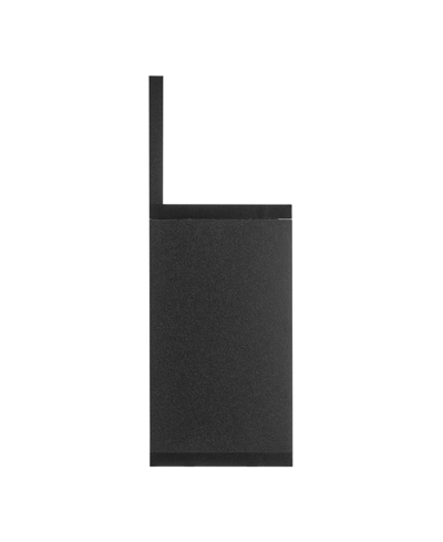 Danya B Modern 3 Cube Floating Wall Shelf With Display Ledge, Easy To Hang Wall Mounted Triple Cubby Shelf In Black