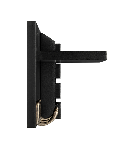 Danya B Utility Shelf With Pocket And Hanging Hooks In Black