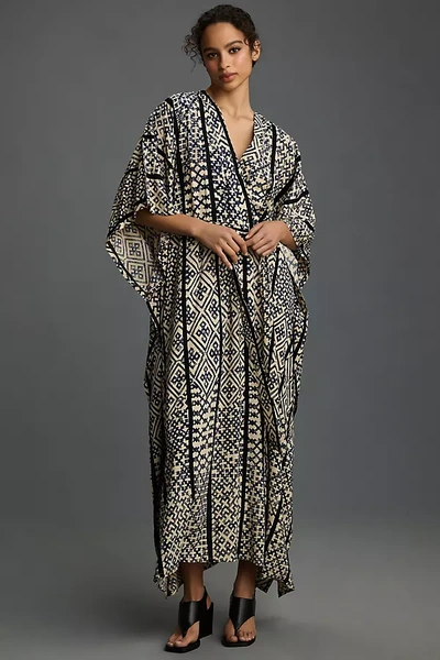 Shop By Anthropologie Printed Duster Robe In Multicolor