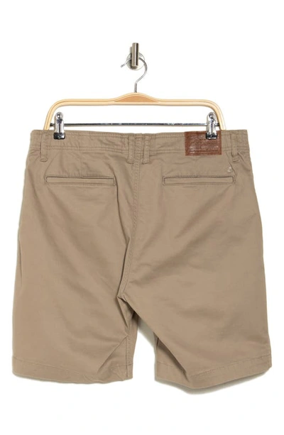 Shop Lucky Brand Stretch Cotton Sateen Chino Shorts In Sandstone