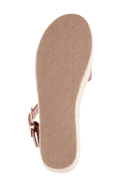 Shop New York And Company Elandra Platform Wedge Sandal In Cognac