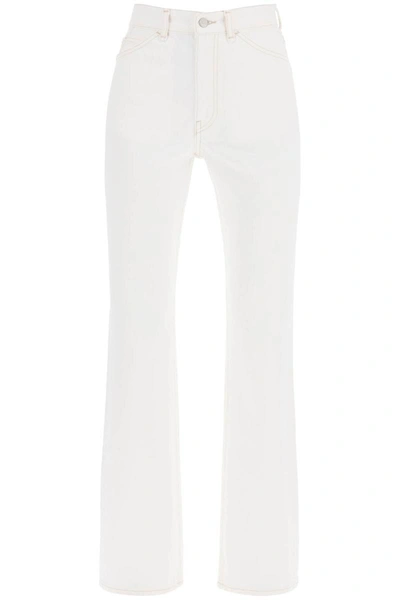 Shop Acne Studios Bootcut Jeans From In White