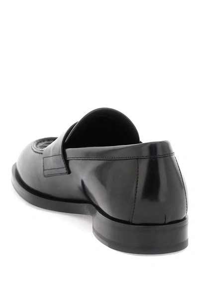 Shop Amiri Leather Loafers For In Black