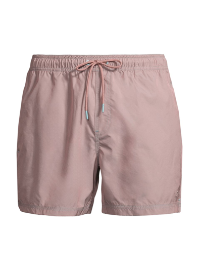 Shop Rails Men's La Brea Swim Shorts In Rose Quartz