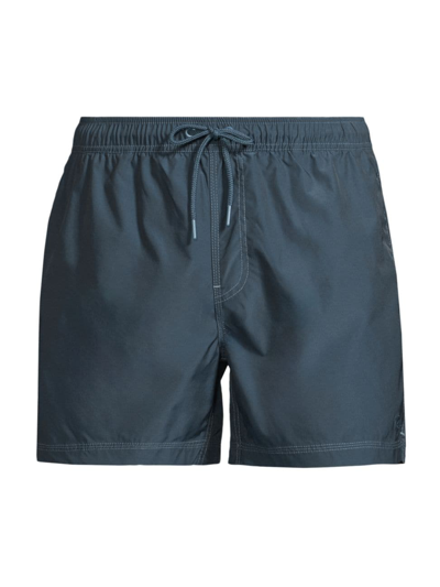 Shop Rails Men's La Brea Swim Shorts In Dark Aegean